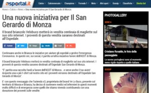 Scopri di più sull'articolo Dicono di noi. L’iniziativa per il San Gerardo sul portale Sportal